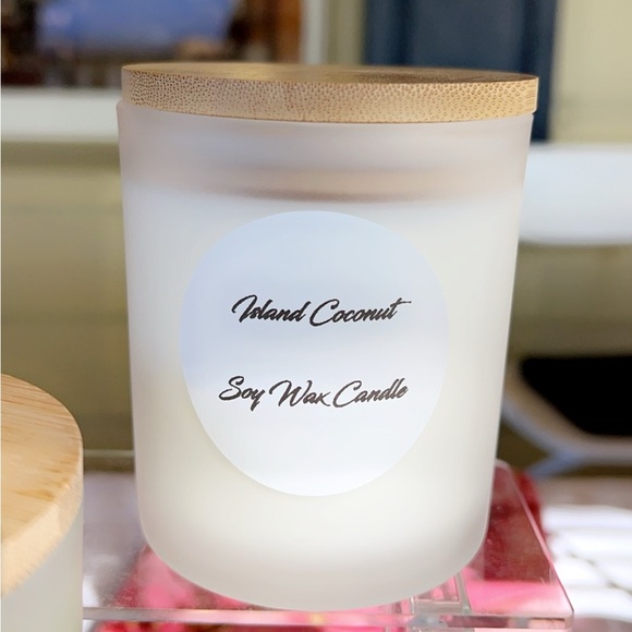 Hand Crafted Other - 9oz Island Coconut Scented Soy Wax Candle